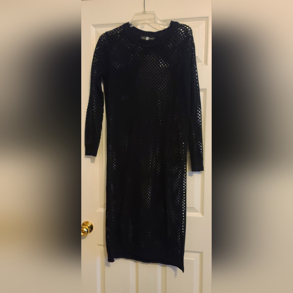 Ashley Stewart Knit Mesh Dress